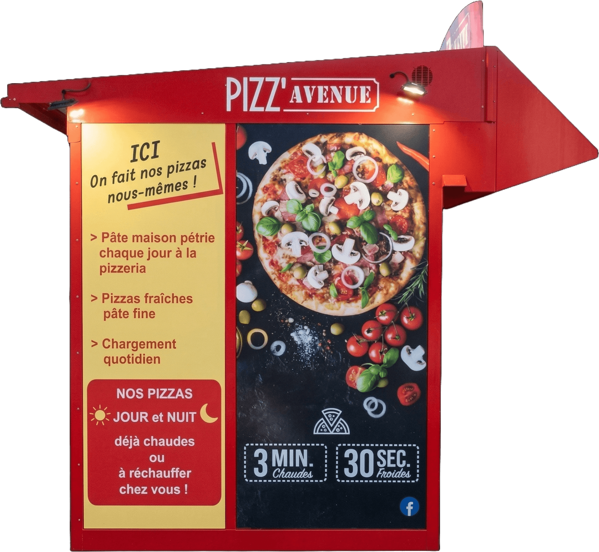 Notre distributeur de pizzas Pizz'Avenue